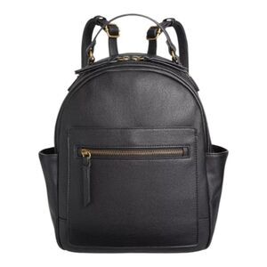 Style & Co. Hudsonn Black Faux Leather  Backpack